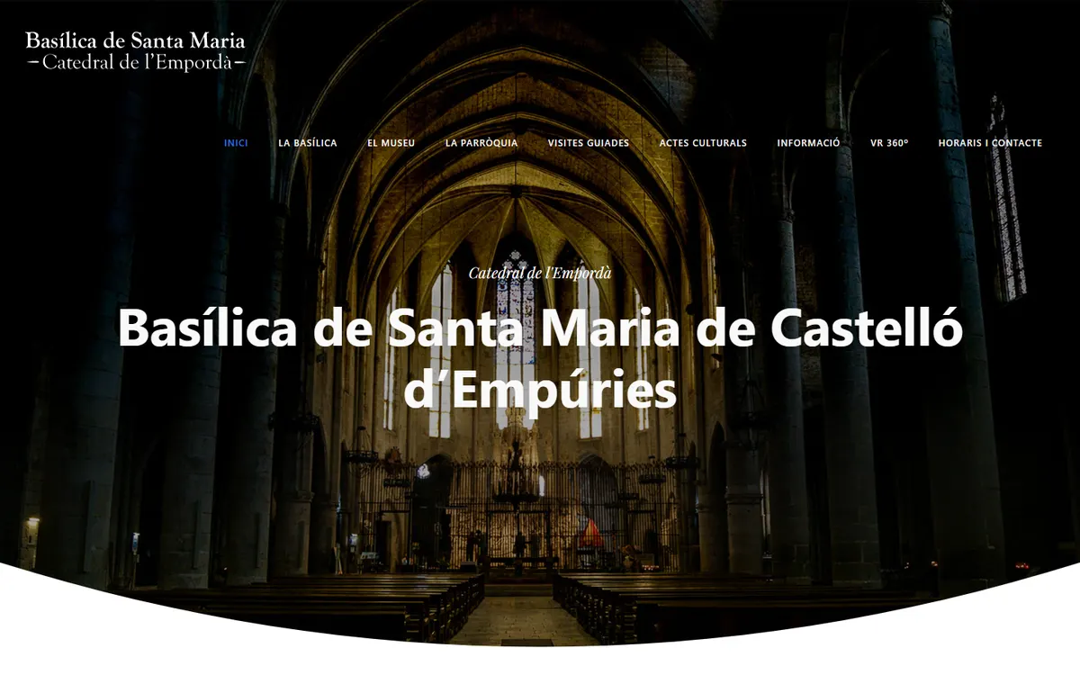 Captura de la web de la Basílica de Santa Maria